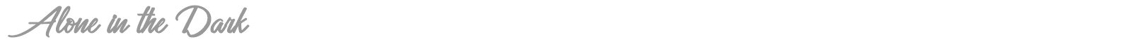 Alone in the Dark font preview
